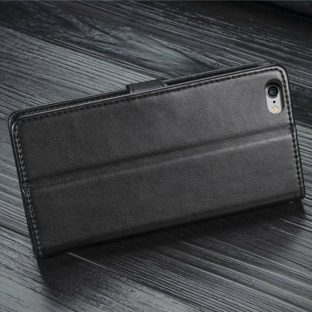 Folio-hoesje voor iPhone 6 / 6S Kunstleer En Vintage Sluiting