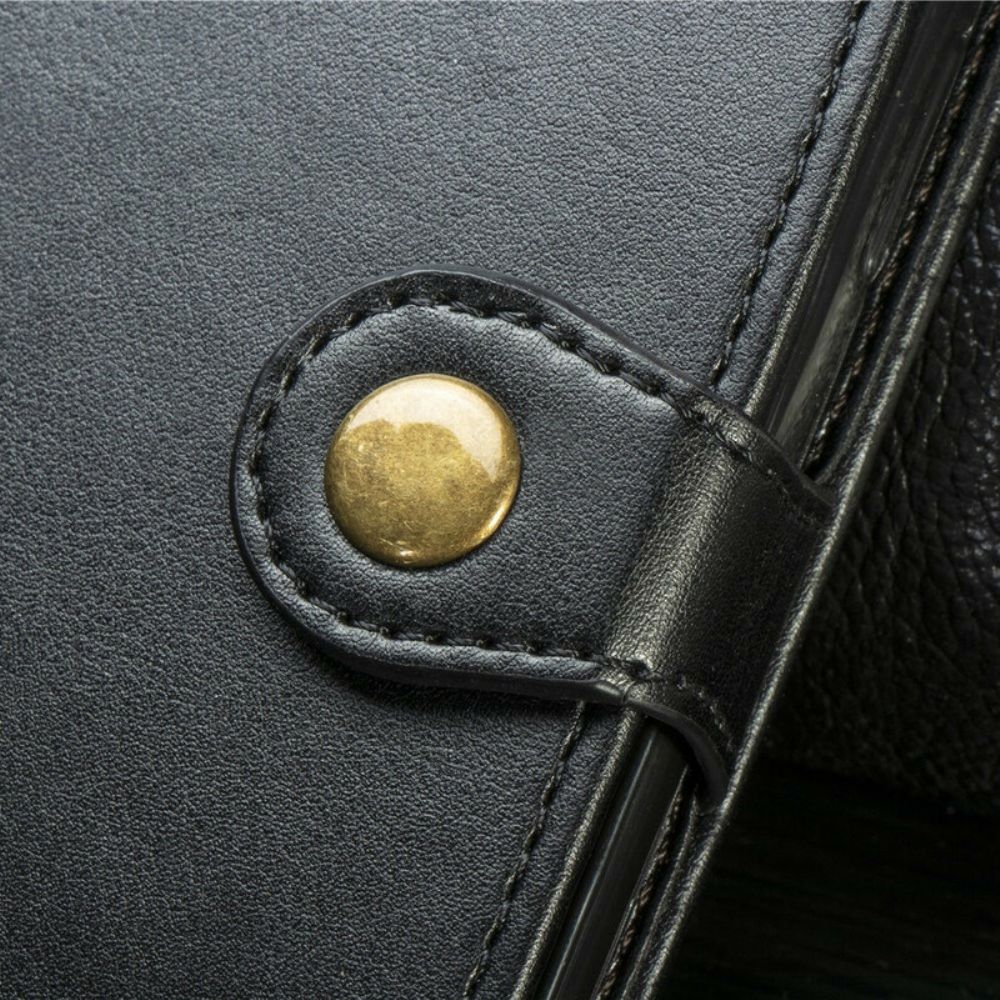 Folio-hoesje voor iPhone 6 / 6S Kunstleer En Vintage Sluiting
