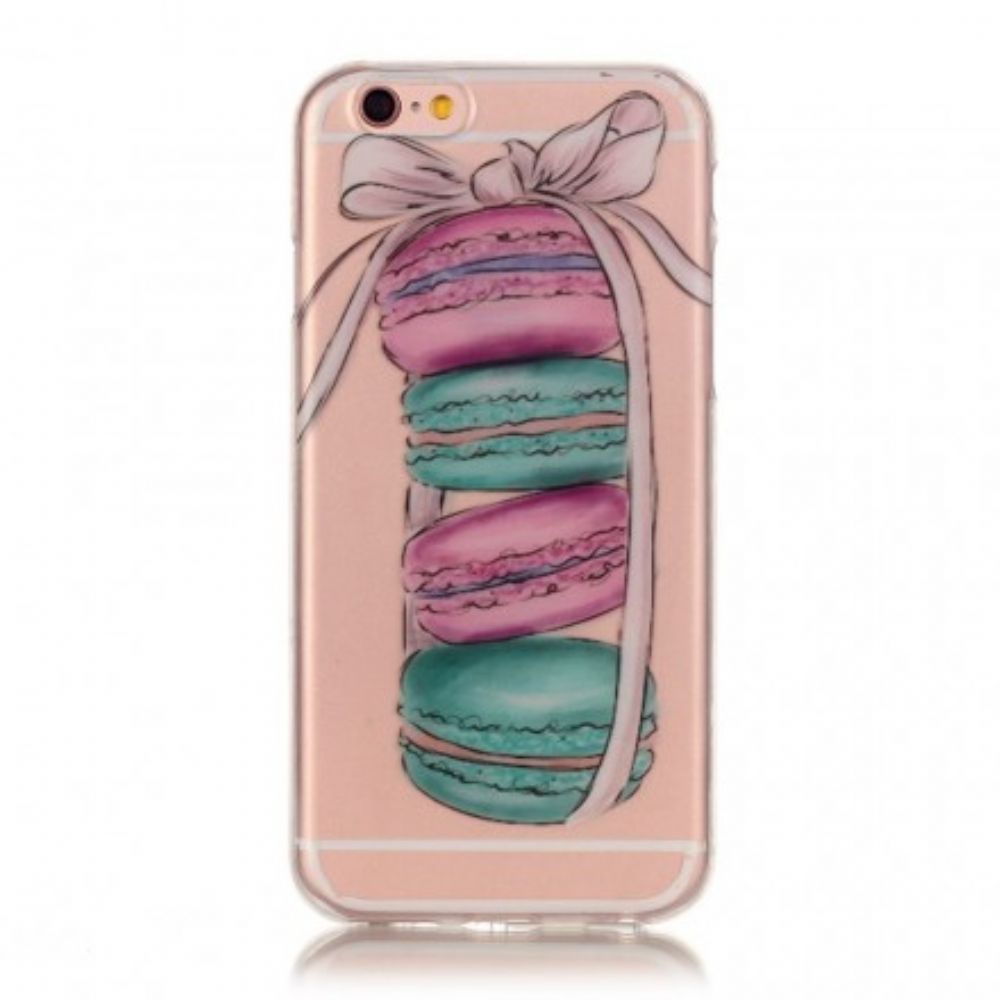Hoesje voor iPhone 6 / 6S Transparante Gastronomische Macarons