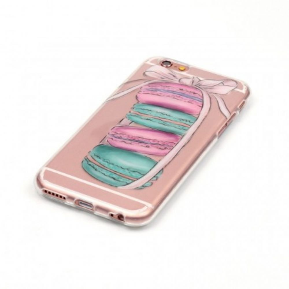 Hoesje voor iPhone 6 / 6S Transparante Gastronomische Macarons