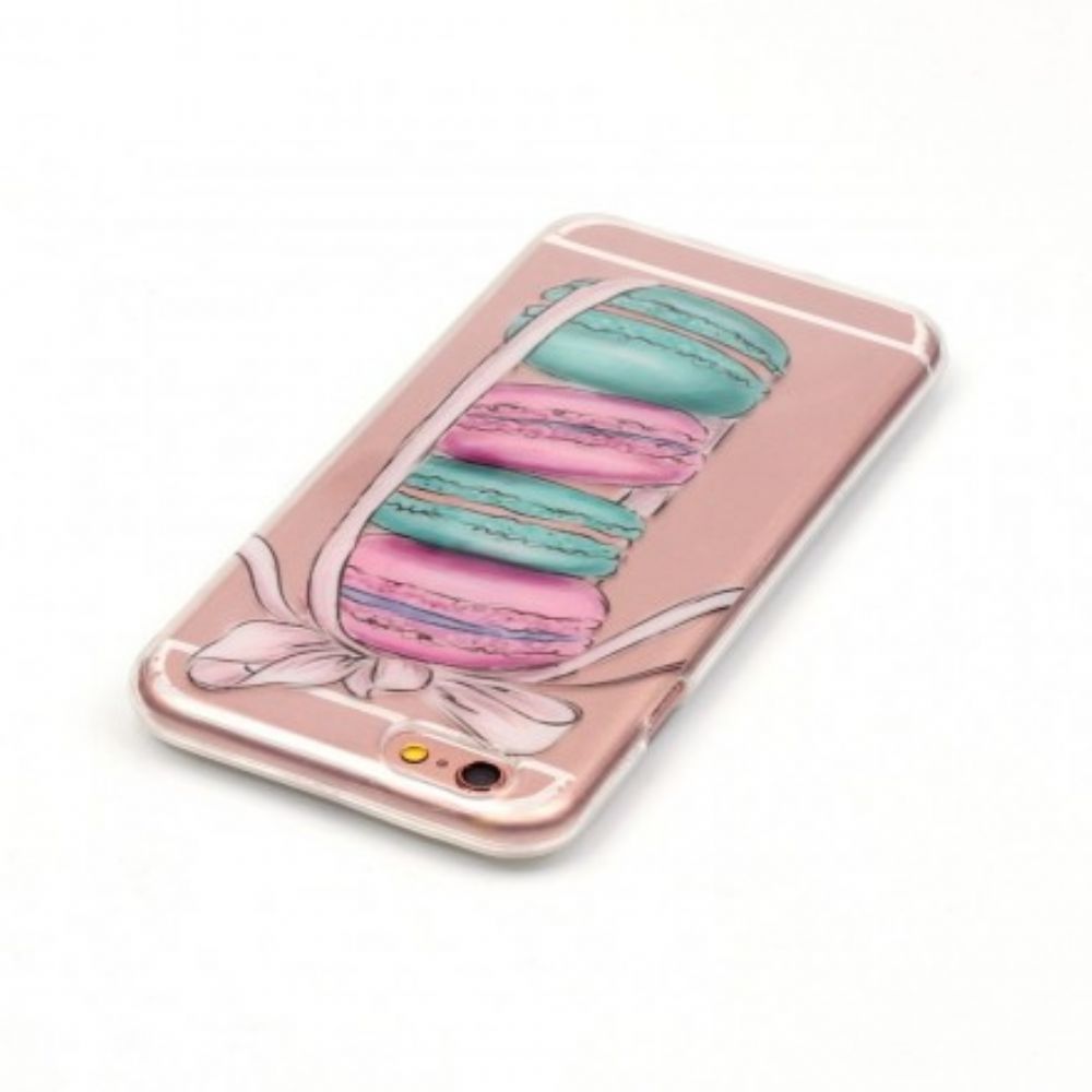 Hoesje voor iPhone 6 / 6S Transparante Gastronomische Macarons