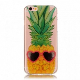 Telefoonhoesje voor iPhone 6 / 6S Transparante Incognito Ananas