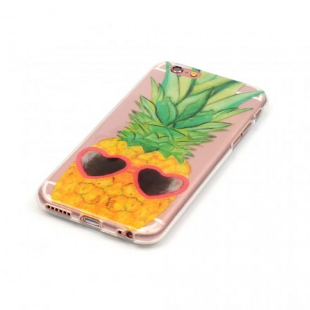 Telefoonhoesje voor iPhone 6 / 6S Transparante Incognito Ananas