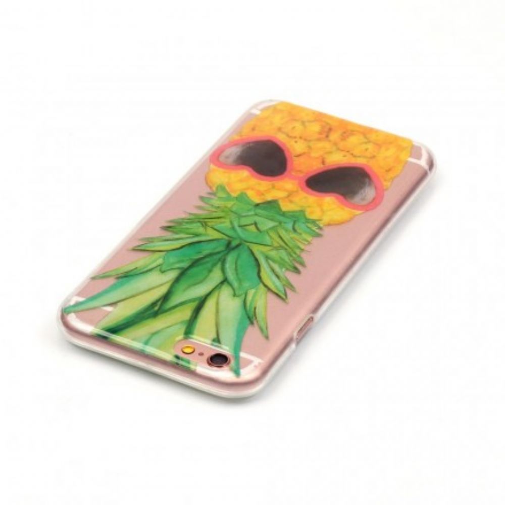 Telefoonhoesje voor iPhone 6 / 6S Transparante Incognito Ananas