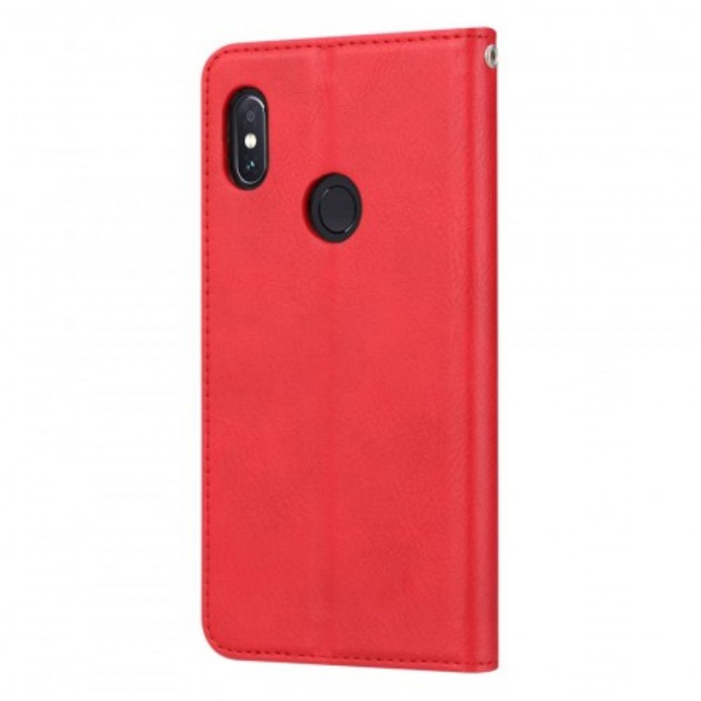Bescherming Hoesje voor Huawei P Smart Plus Folio-hoesje Kaarthouder Van Kunstleer