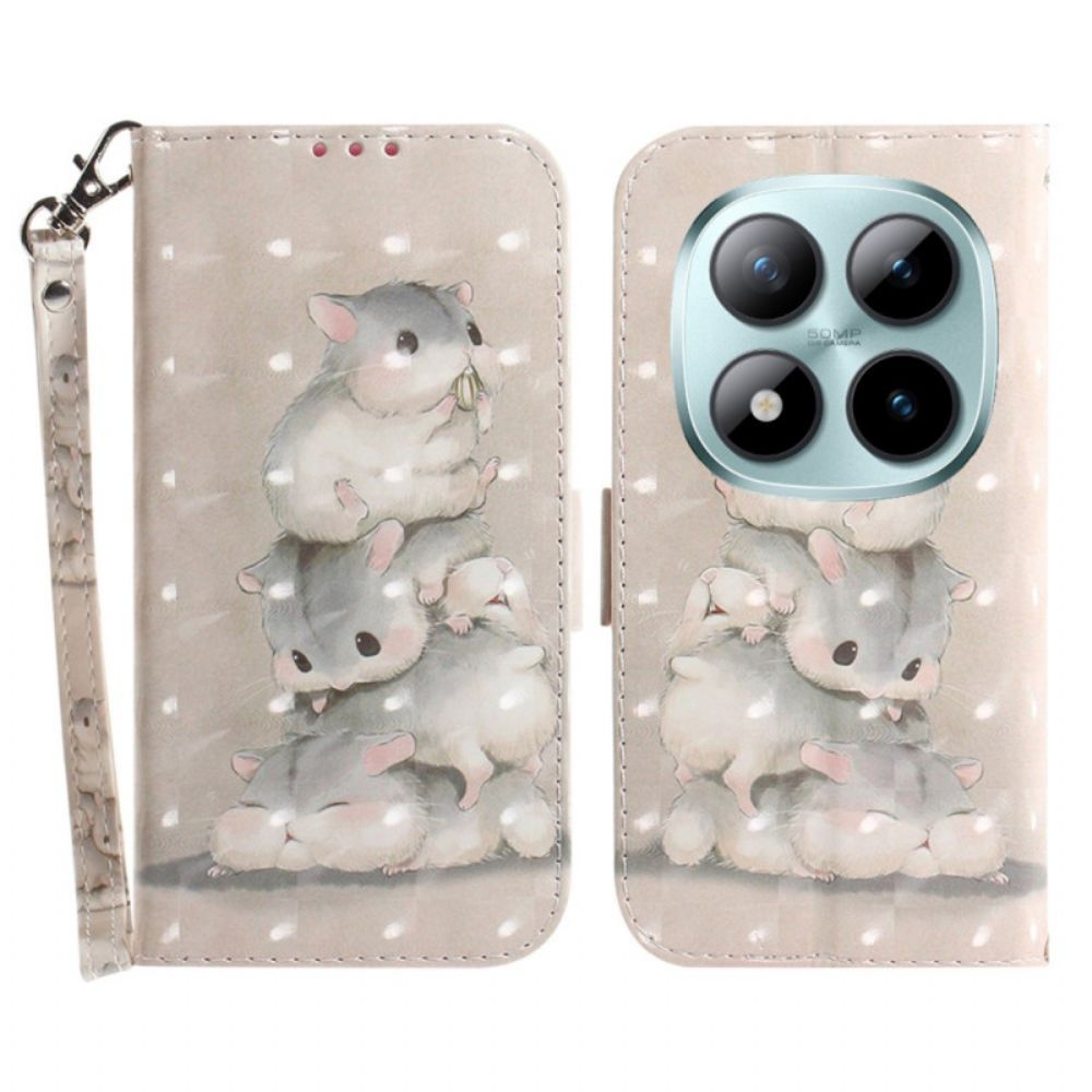 Bescherming Hoesje Xiaomi Redmi Note 15 Pro 5g Hamsters Met Bandjes