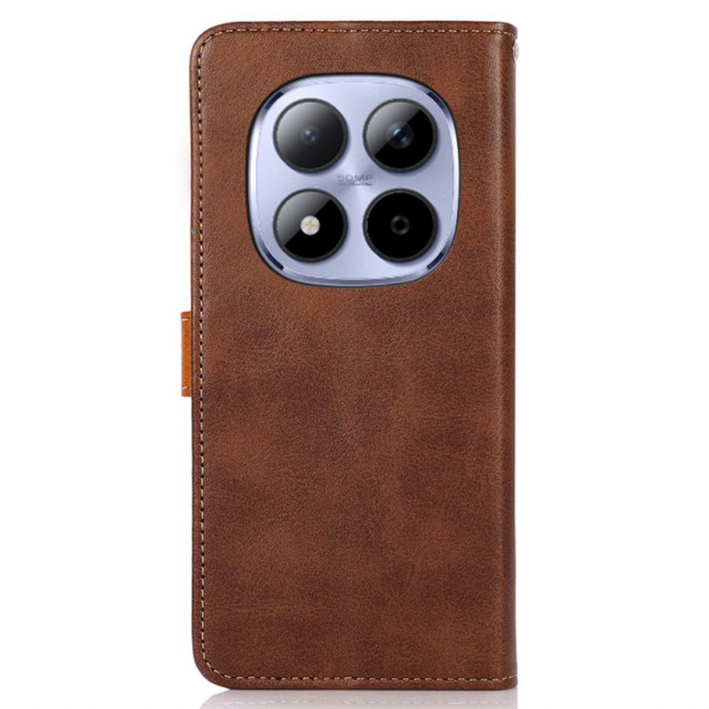 Bescherming Hoesje Xiaomi Redmi Note 15 Pro 5g Khazneh Gouden Sluiting