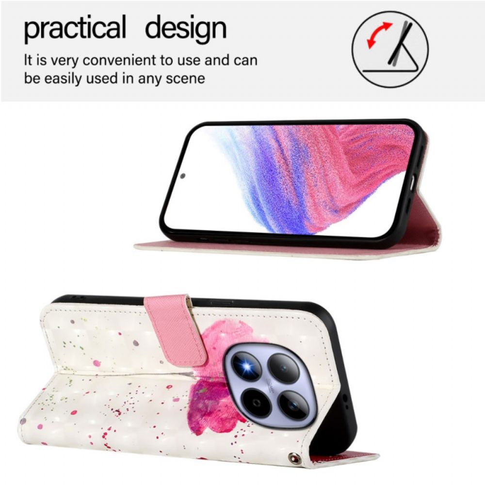 Bescherming Hoesje Xiaomi Redmi Note 15 Pro 5g Klaproos