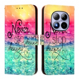 Bescherming Hoesje Xiaomi Redmi Note 15 Pro 5g Never Stop Dreaming