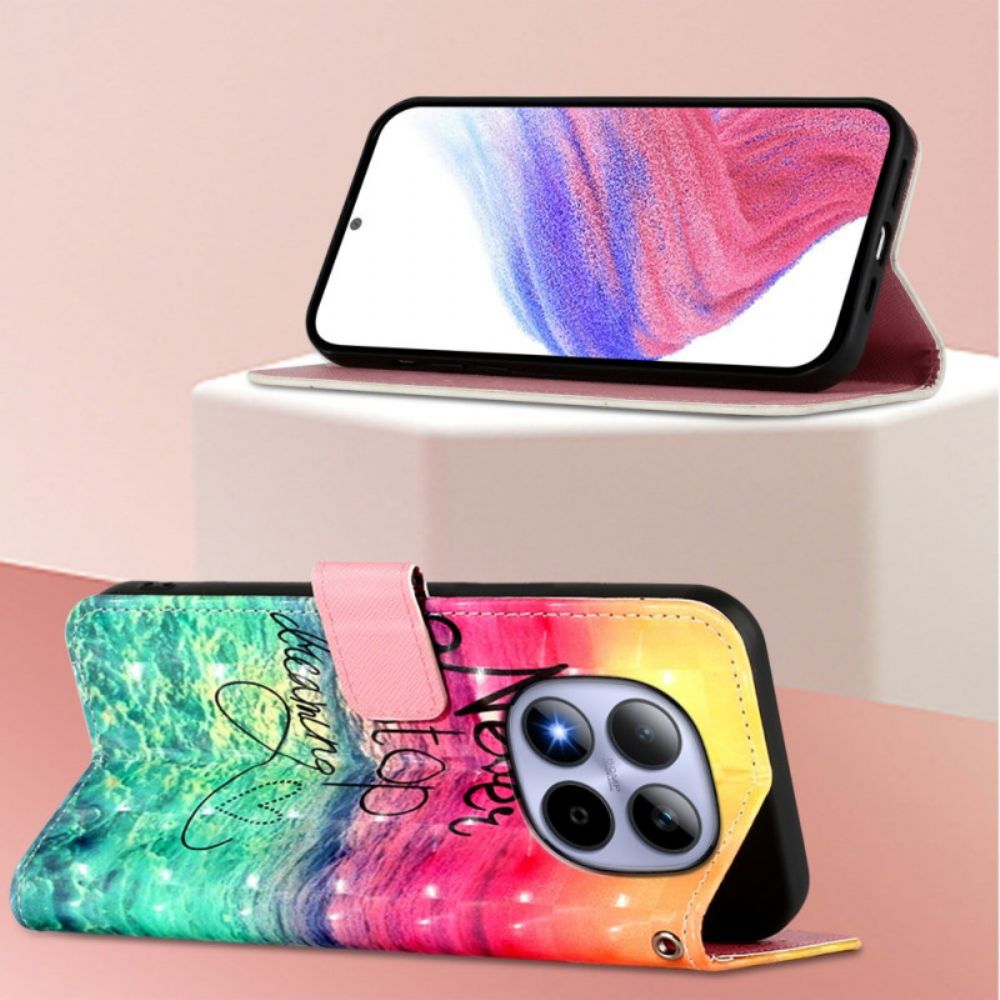 Bescherming Hoesje Xiaomi Redmi Note 15 Pro 5g Never Stop Dreaming