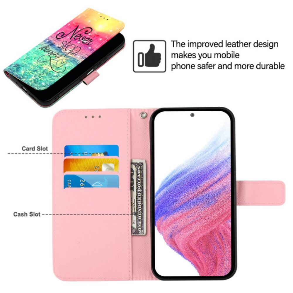 Bescherming Hoesje Xiaomi Redmi Note 15 Pro 5g Never Stop Dreaming