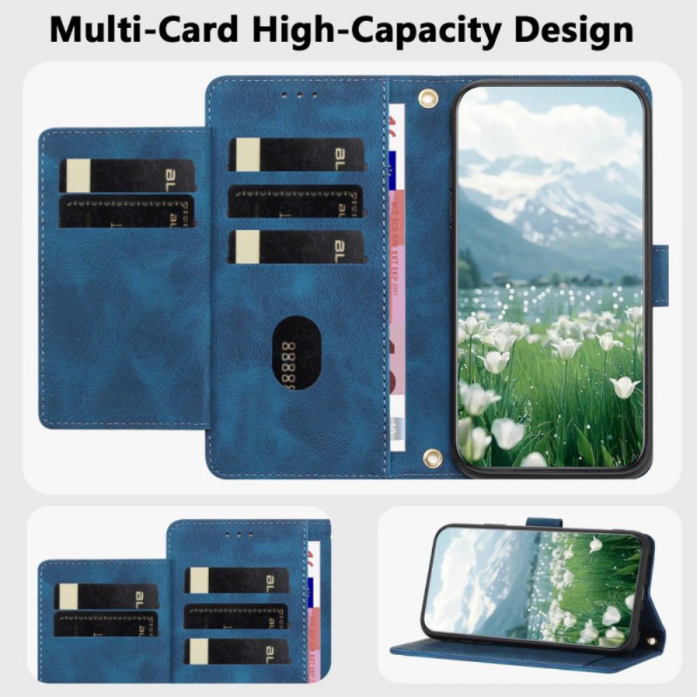 Bescherming Hoesje Xiaomi Redmi Note 15 Pro 5g Portemonnee Met 5 Kaartsleuven