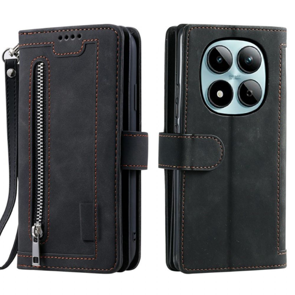 Bescherming Hoesje Xiaomi Redmi Note 15 Pro 5g Portemonnee Met 9 Kaartsleuven