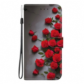 Bescherming Hoesje Xiaomi Redmi Note 15 Pro 5g Rode Rozen