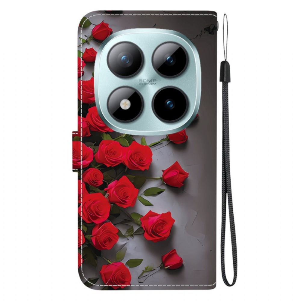 Bescherming Hoesje Xiaomi Redmi Note 15 Pro 5g Rode Rozen