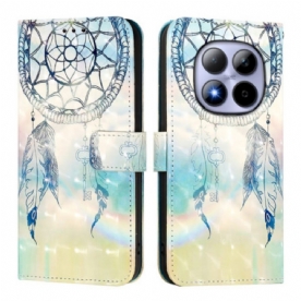 Flip Case Leren Xiaomi Redmi Note 15 Pro 5g Aquarel Dromenvanger