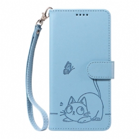 Flip Case Leren Xiaomi Redmi Note 15 Pro 5g Kattenafbeelding