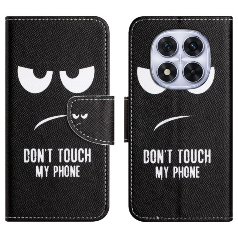 Flip Case Leren Xiaomi Redmi Note 15 Pro 5g Raak Mijn Telefoon Niet Aan