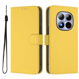 Folio-hoesje Xiaomi Redmi Note 15 Pro 5g Effen Kunstleer