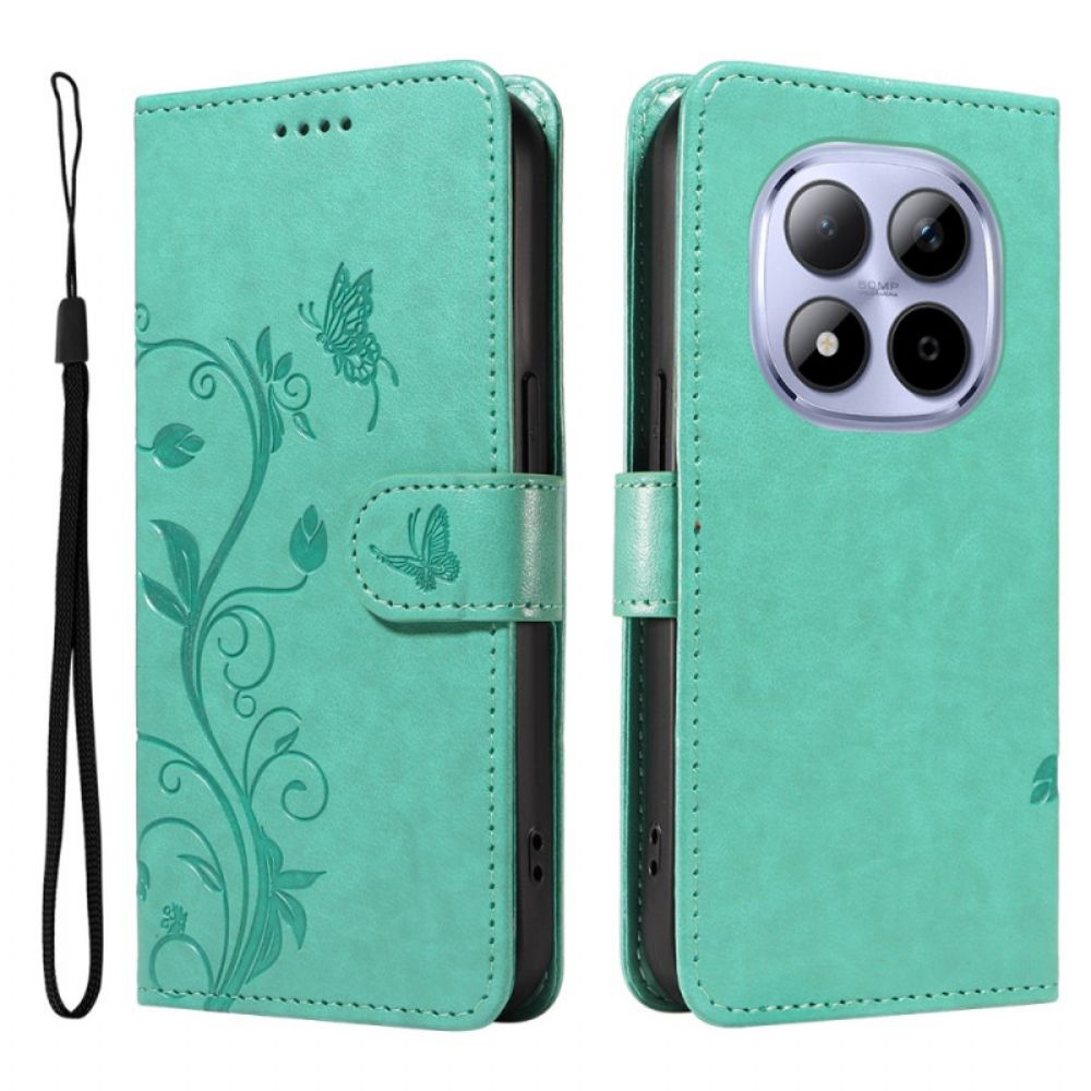 Folio-hoesje Xiaomi Redmi Note 15 Pro 5g Telefoonhoesje Bloemen