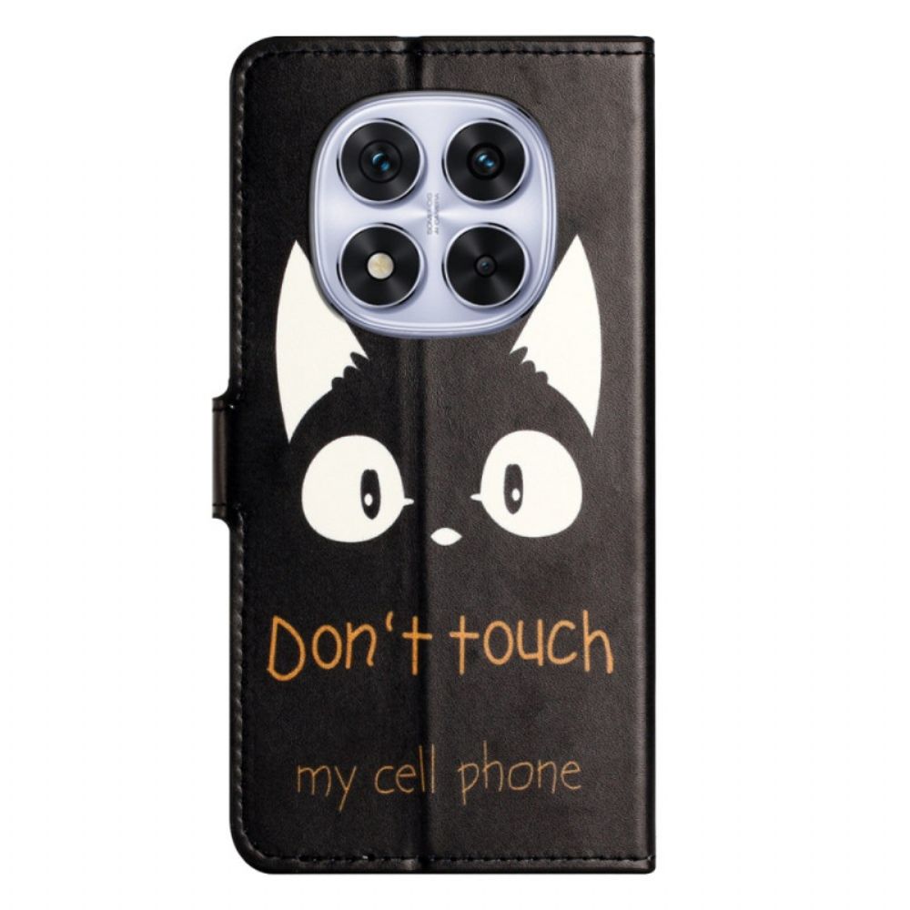 Folio-hoesje Xiaomi Redmi Note 15 Pro 5g Telefoonhoesje Don't Touch My Cell Phone