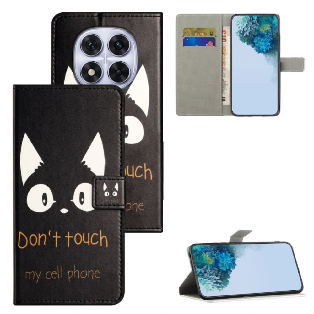 Folio-hoesje Xiaomi Redmi Note 15 Pro 5g Telefoonhoesje Don't Touch My Cell Phone