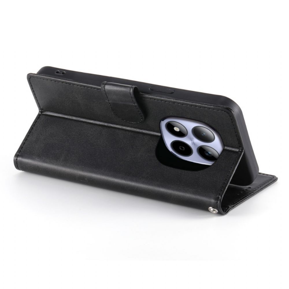 Folio-hoesje Xiaomi Redmi Note 15 Pro 5g Telefoonhoesje Leerstructuur