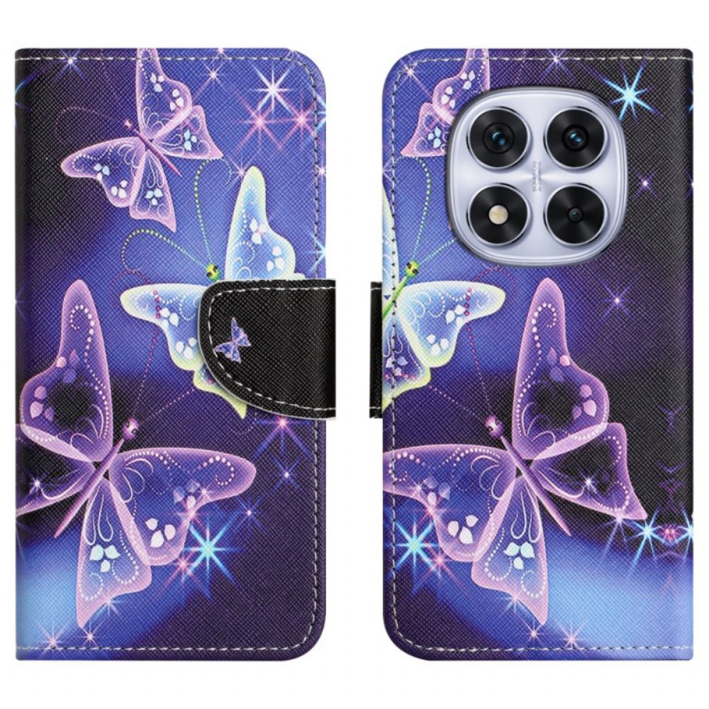 Folio-hoesje Xiaomi Redmi Note 15 Pro 5g Telefoonhoesje Sprankelende Vlinders