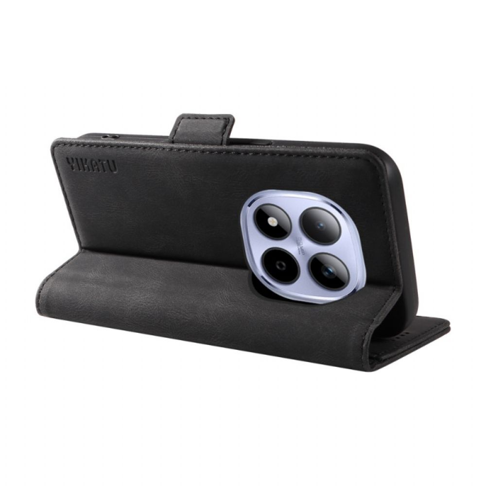 Folio-hoesje Xiaomi Redmi Note 15 Pro 5g Telefoonhoesje Yikatu Suède-effect