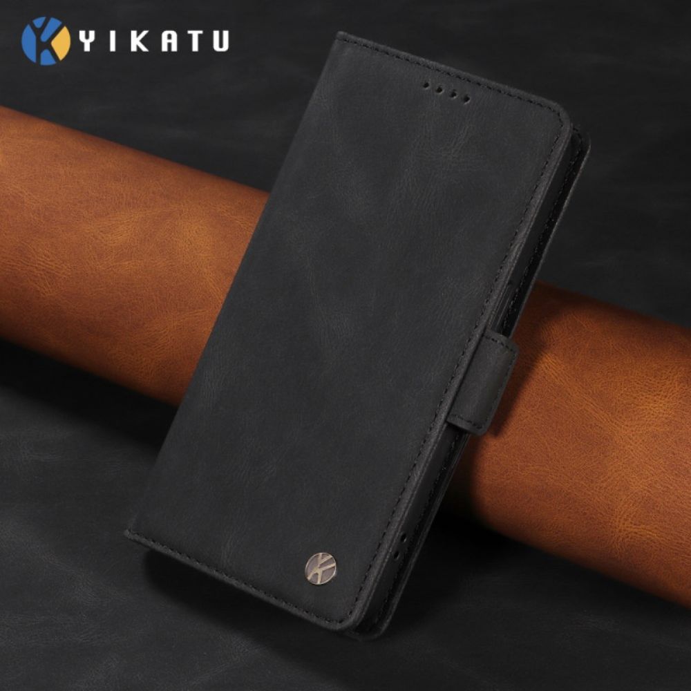 Folio-hoesje Xiaomi Redmi Note 15 Pro 5g Telefoonhoesje Yikatu Suède-effect