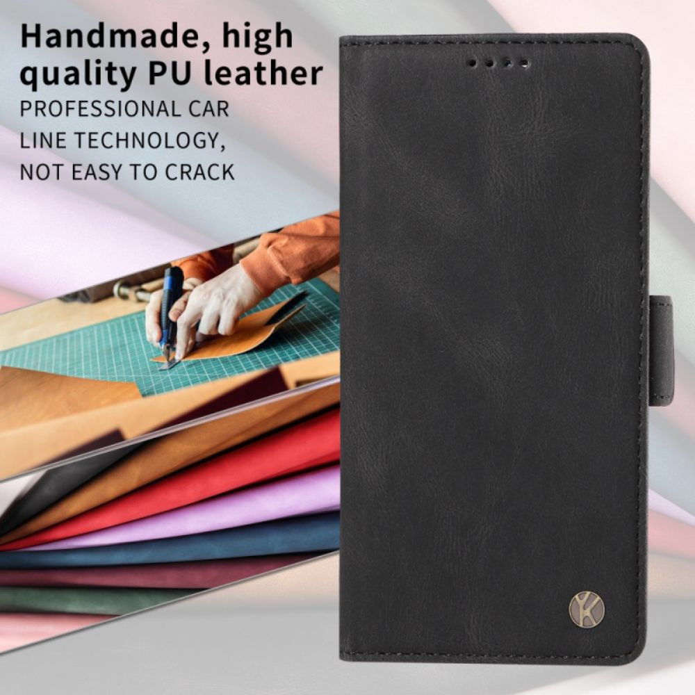 Folio-hoesje Xiaomi Redmi Note 15 Pro 5g Telefoonhoesje Yikatu Suède-effect
