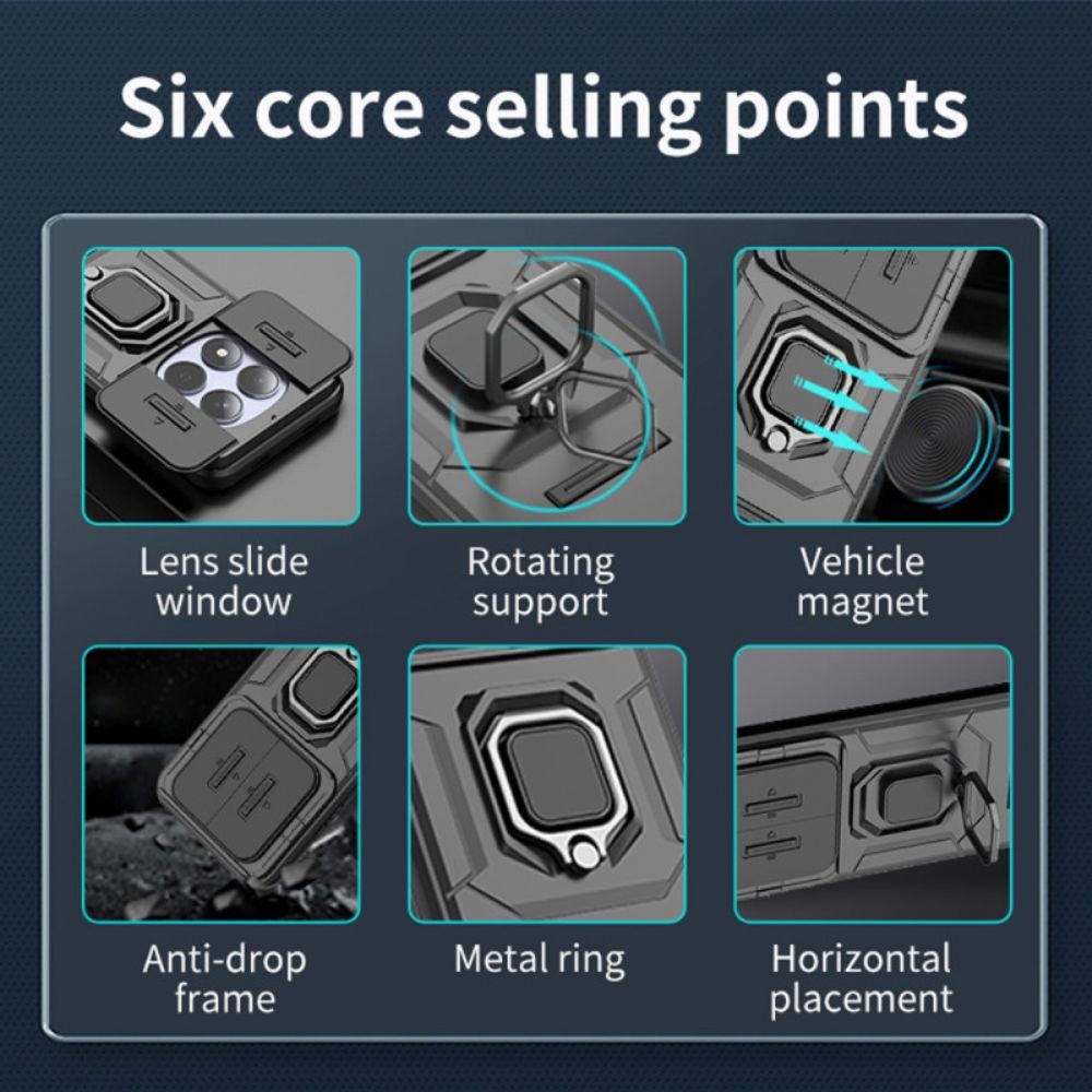 Hoesje Xiaomi Redmi Note 15 Pro 5g Duurzame Ring Met Lensdop