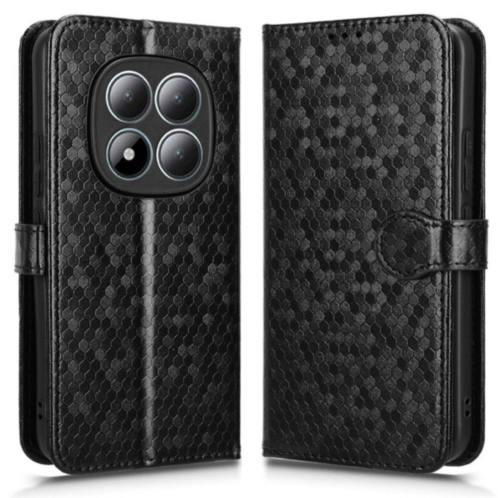 Leren Hoesje Voor Xiaomi Redmi Note 15 Pro 5g Glitterstippen