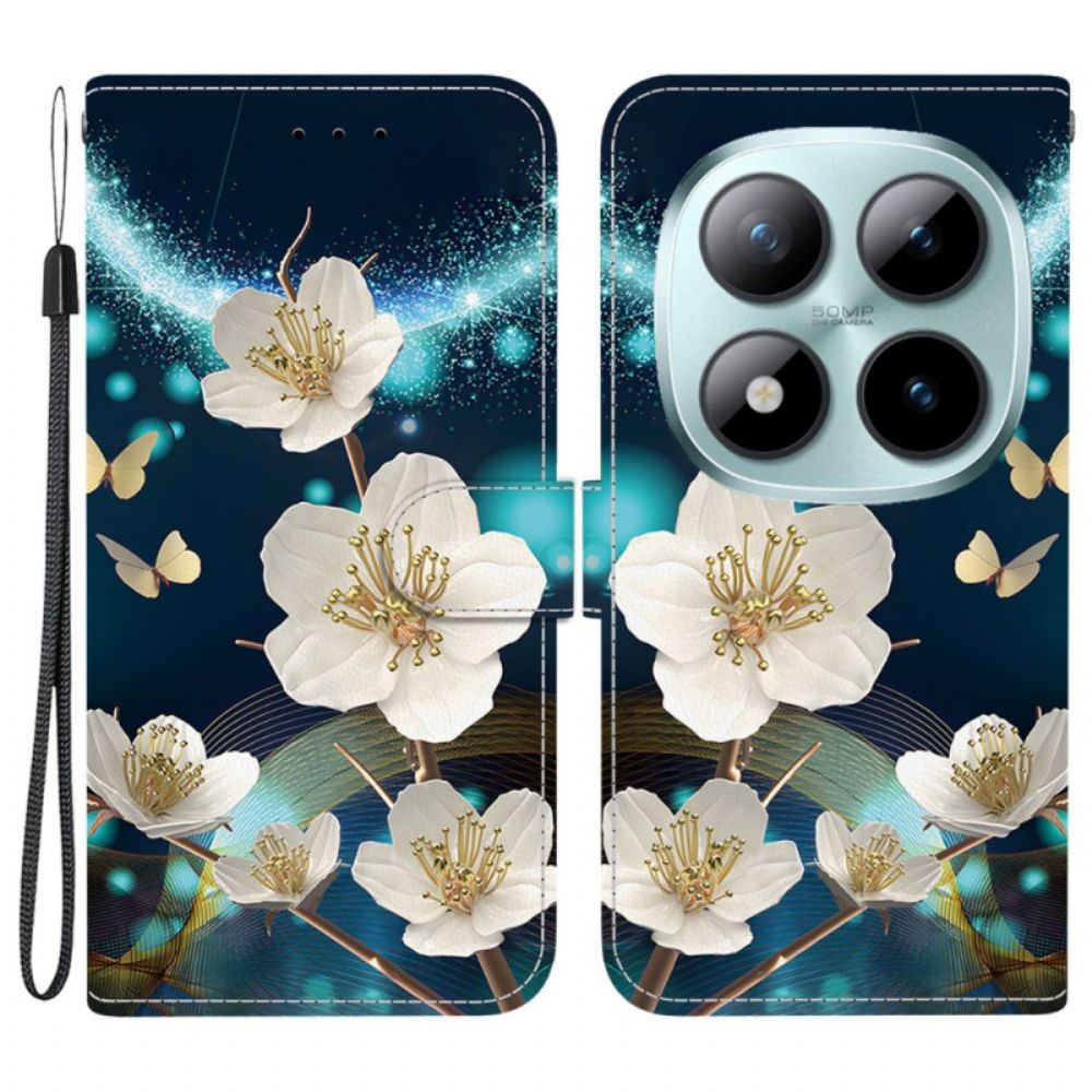 Leren Hoesje Voor Xiaomi Redmi Note 15 Pro 5g Magnolia's