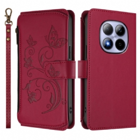 Leren Hoesje Voor Xiaomi Redmi Note 15 Pro 5g Portemonnee Met 6 Kaartsleuven