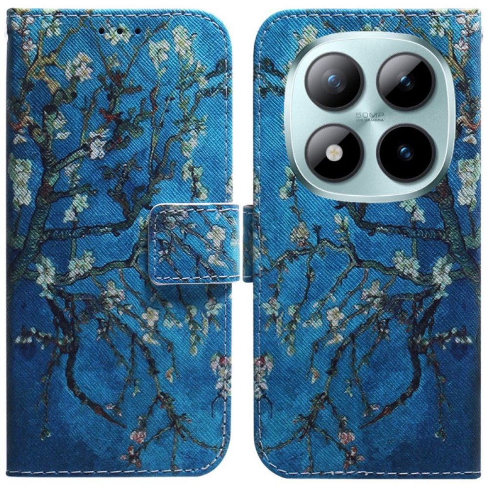 Leren Hoesje Xiaomi Redmi Note 15 Pro 5g Abrikozenbloesems