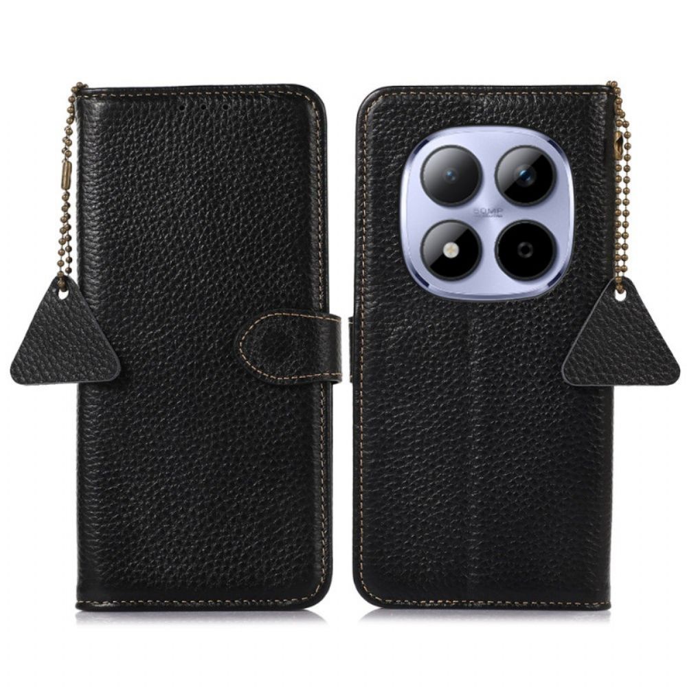 Leren Hoesje Xiaomi Redmi Note 15 Pro 5g Echt Leer Bescherming Hoesje