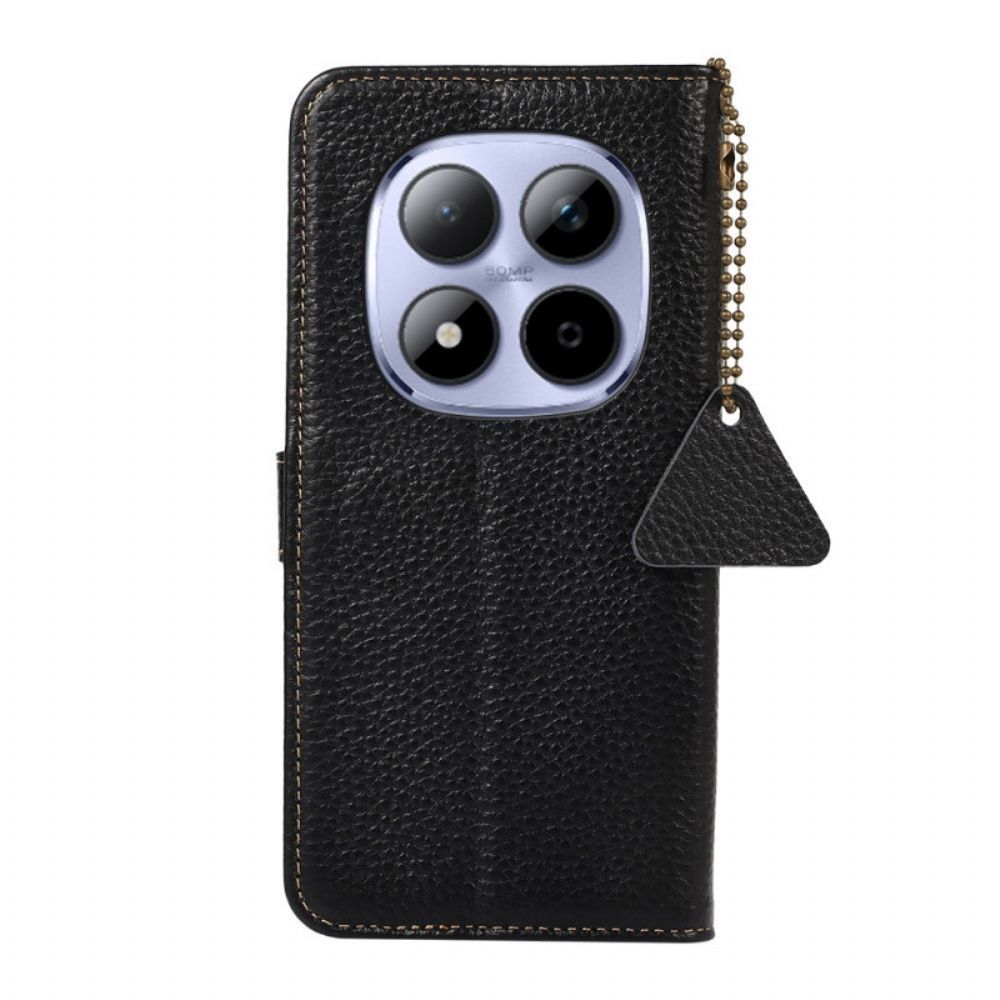 Leren Hoesje Xiaomi Redmi Note 15 Pro 5g Echt Leer Bescherming Hoesje