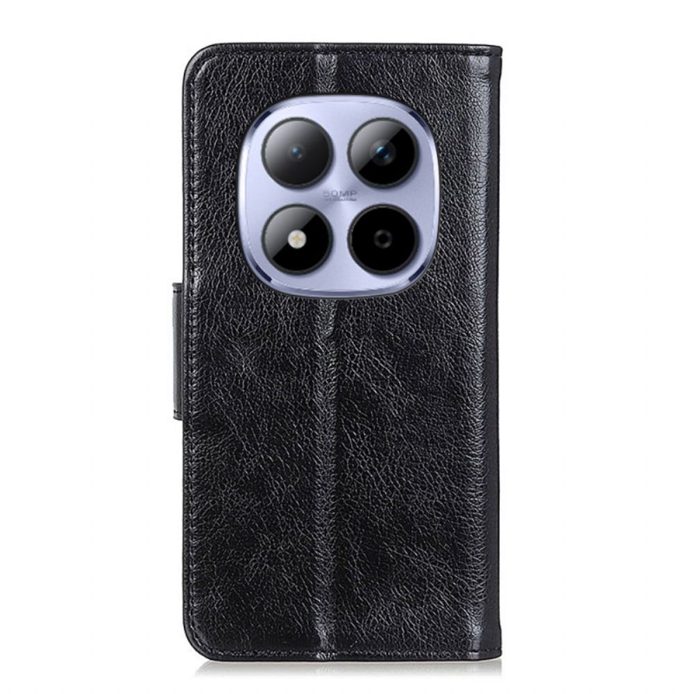 Leren Hoesje Xiaomi Redmi Note 15 Pro 5g Gestructureerd Nappaleer