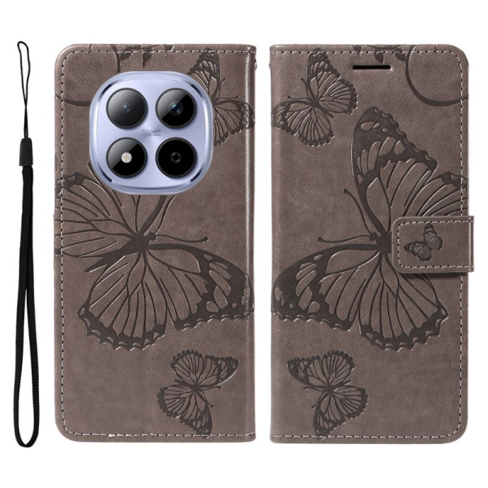 Leren Hoesje Xiaomi Redmi Note 15 Pro 5g Reuzenvlinders