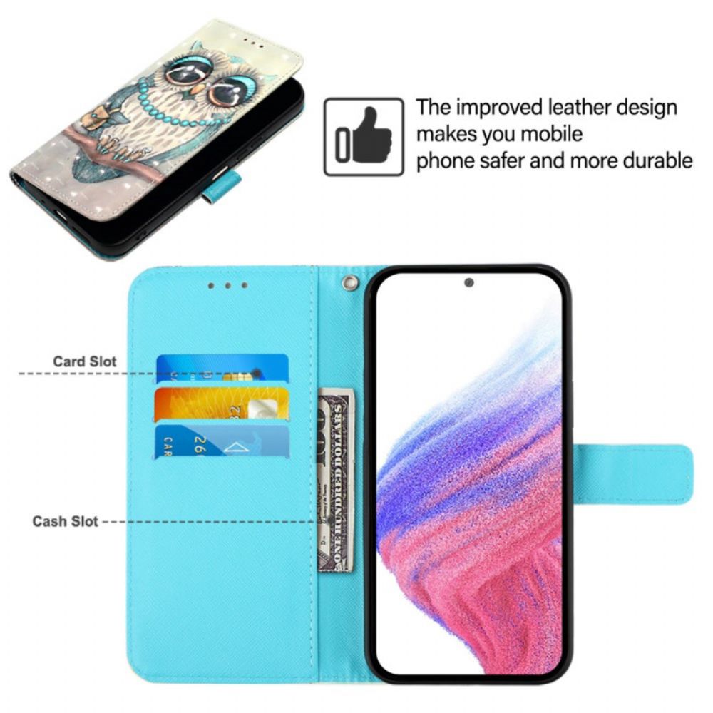 Leren Hoesje Xiaomi Redmi Note 15 Pro 5g Uil