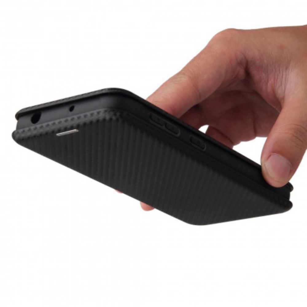 Bescherming Hoesje voor Samsung Galaxy XCover 5 Folio-hoesje Koolstofvezel