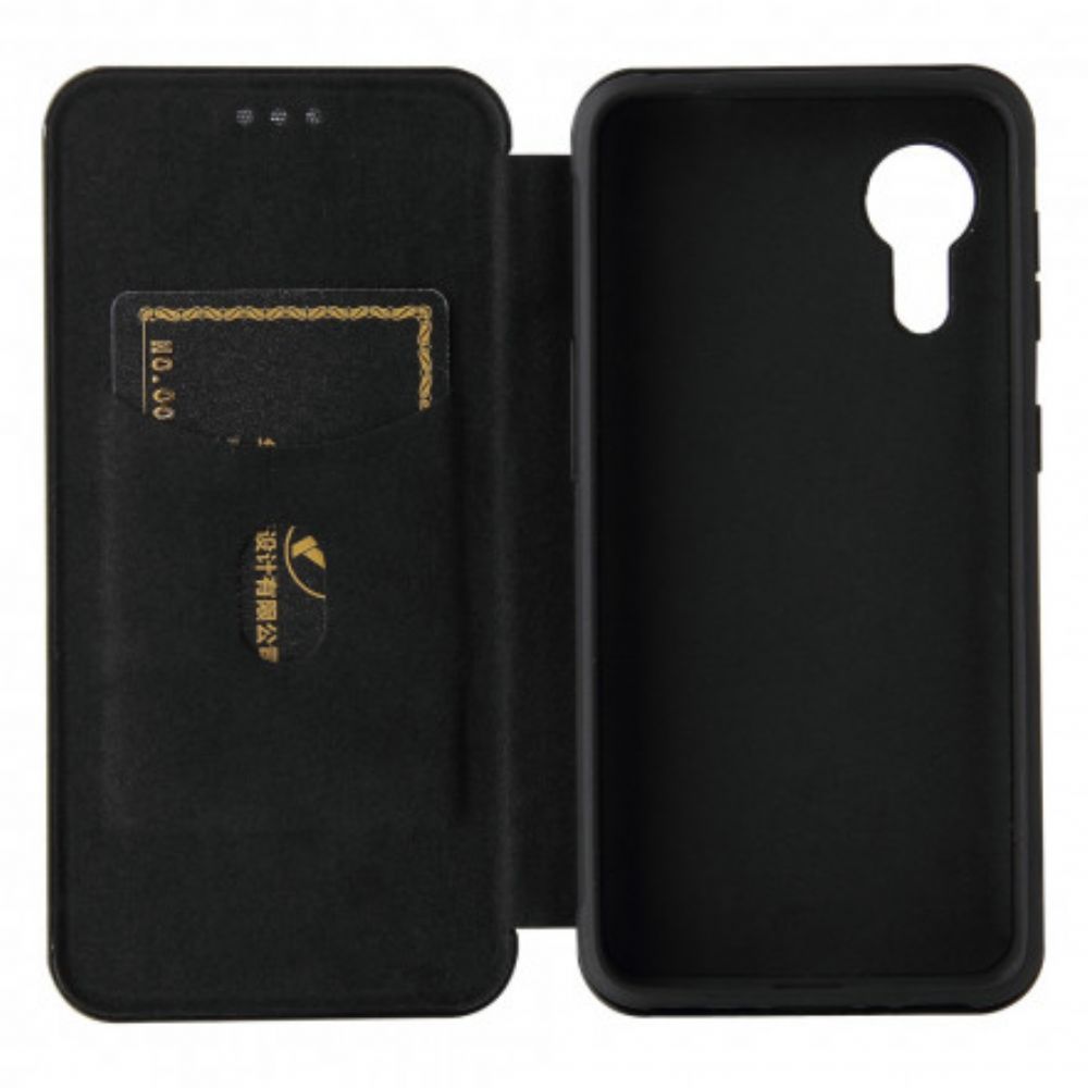 Bescherming Hoesje voor Samsung Galaxy XCover 5 Folio-hoesje Koolstofvezel