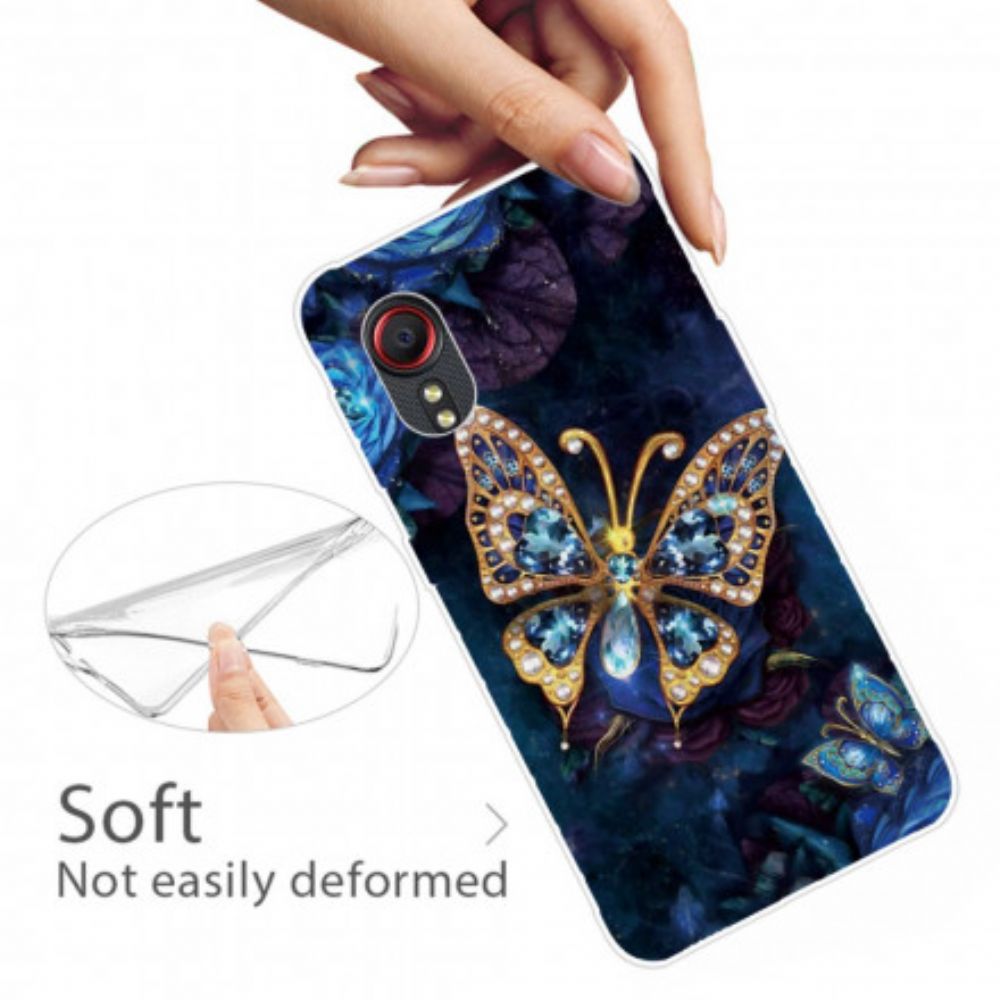 Hoesje voor Samsung Galaxy XCover 5 Luxe Vlinder
