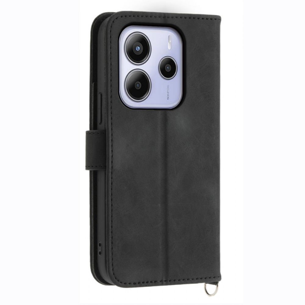 Bescherming Hoesje Xiaomi Redmi Note 14 4g Bloemenpatroon En Bandjes