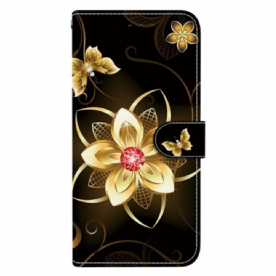 Bescherming Hoesje Xiaomi Redmi Note 14 4g Gouden Bloem