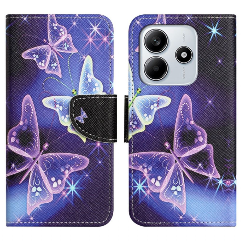 Bescherming Hoesje Xiaomi Redmi Note 14 4g Sprankelende Vlinders