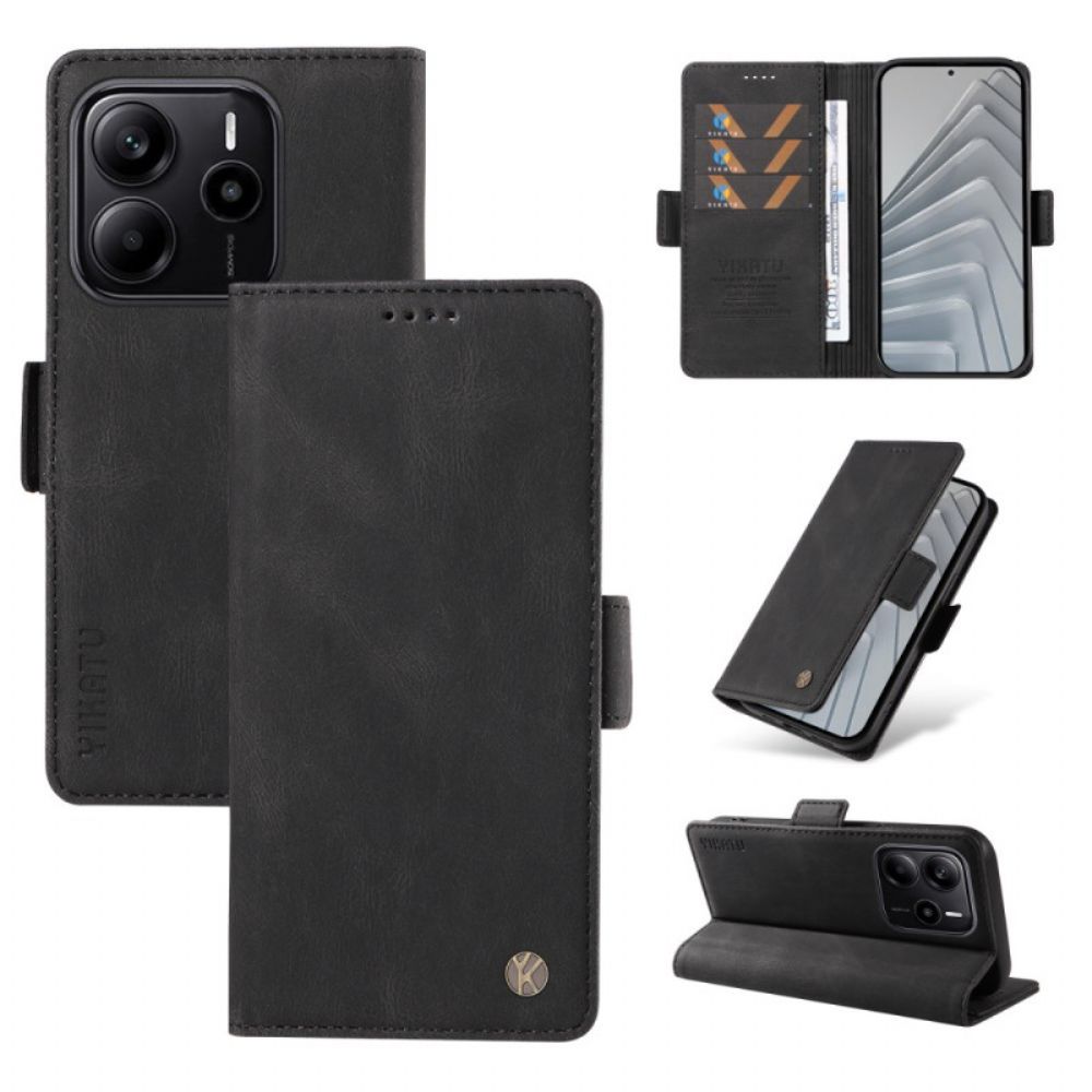 Flip Case Leren Xiaomi Redmi Note 14 4g Klassieke Ykatu