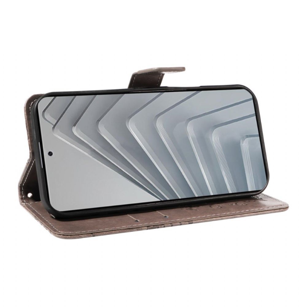 Flip Case Leren Xiaomi Redmi Note 14 4g Reuzenvlinders