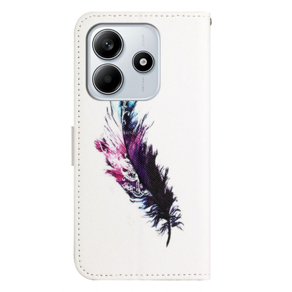 Flip Case Leren Xiaomi Redmi Note 14 4g Veer